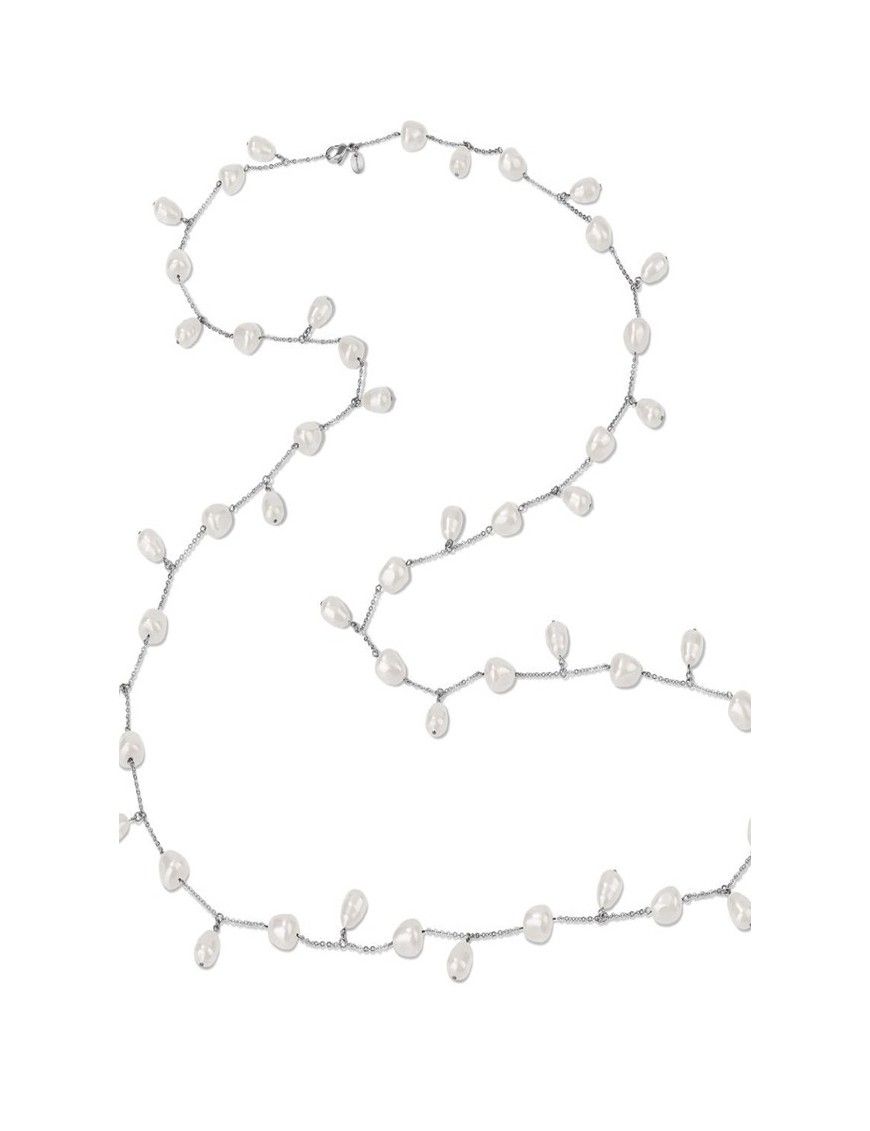 COLLAR SWATCH PEARL TEARS ACERO PARA MUJER JPW018-U
