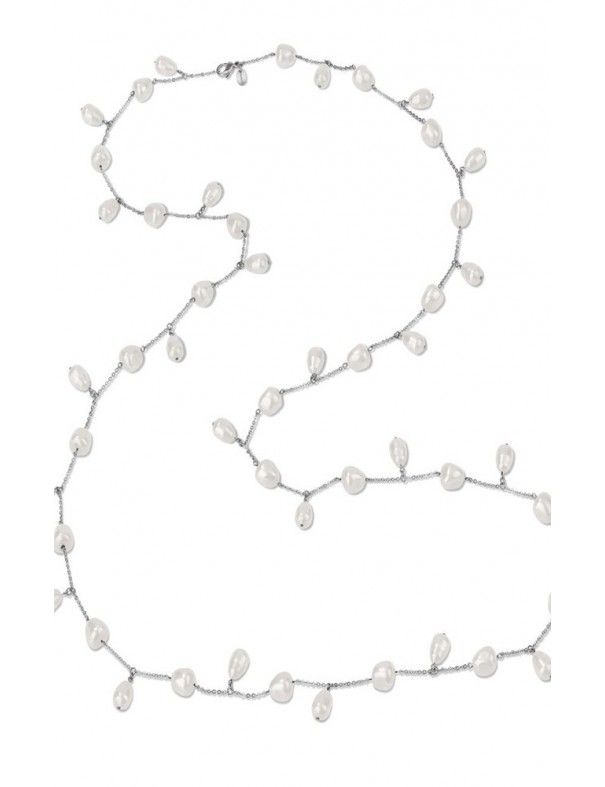 COLLAR SWATCH PEARL TEARS ACERO PARA MUJER JPW018-U