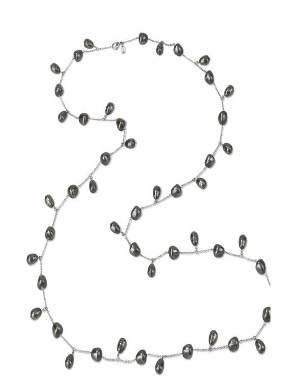 COLLAR SWATCH PEARL TEARS ACERO PARA MUJER JPB028-U