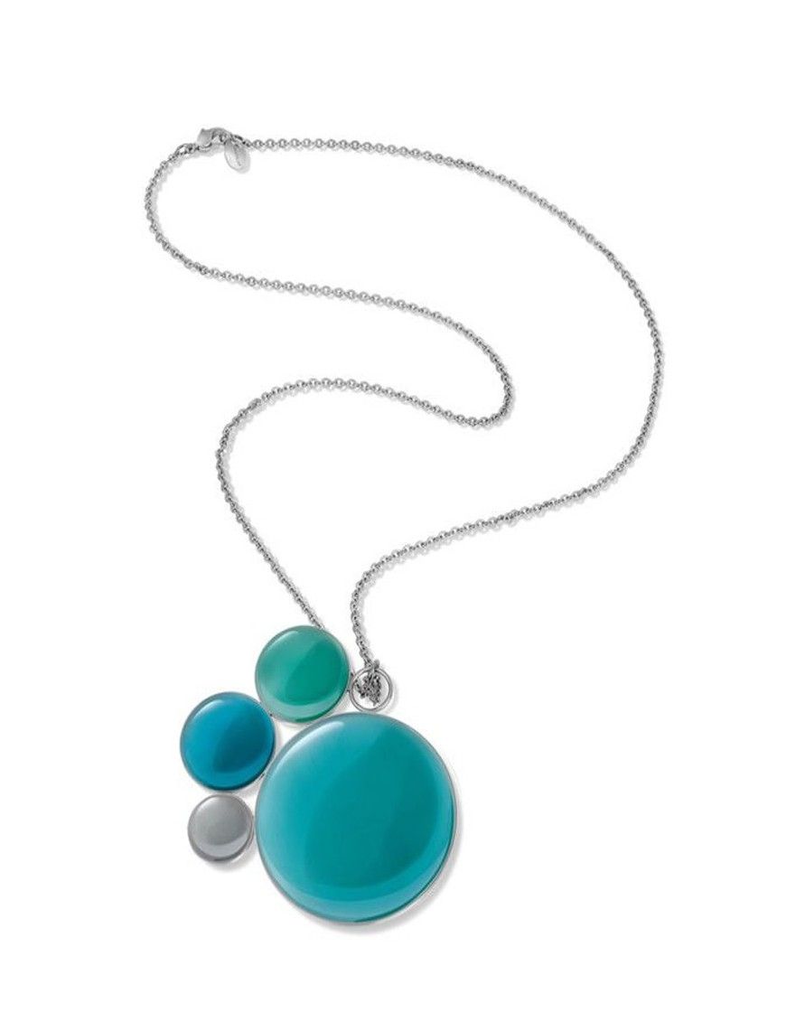 COLLAR SWATCH LOBURIA BLUE ACERO MUJER JPS023-U