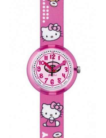 RELOJ FLIK FLAK HELLO KITTY CAFE NIÑA FLNP001