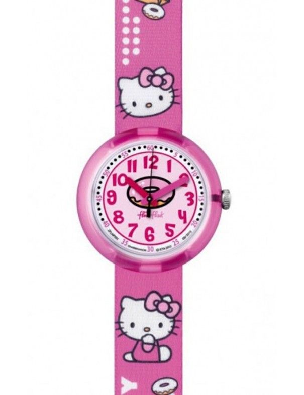RELOJ FLIK FLAK HELLO KITTY CAFE NIÑA FLNP001