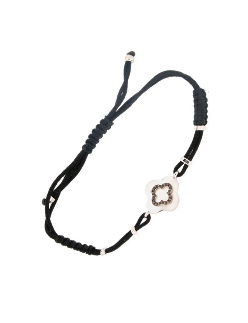 PULSERA PLATA Y NYLON MUJER 129544