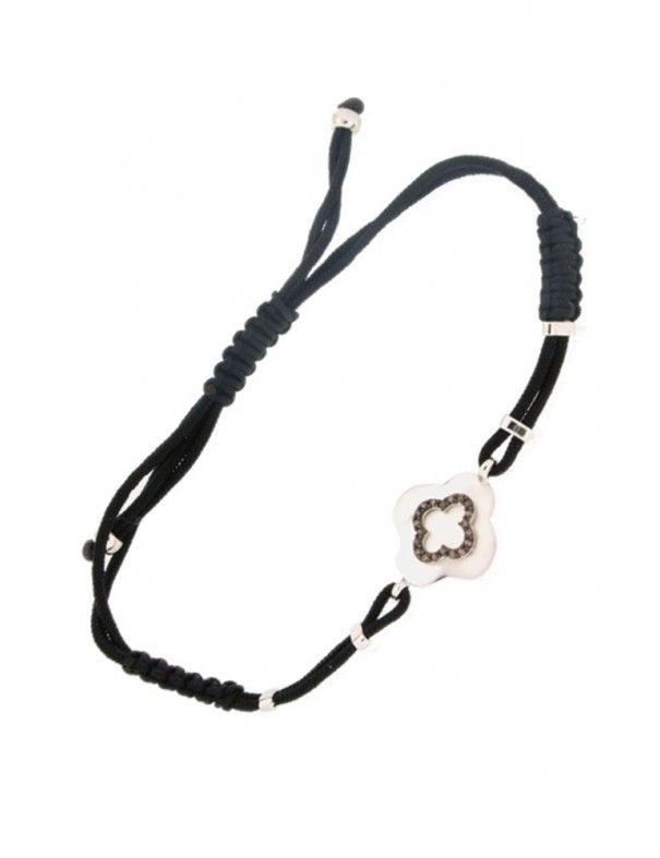 PULSERA PLATA Y NYLON MUJER 129544