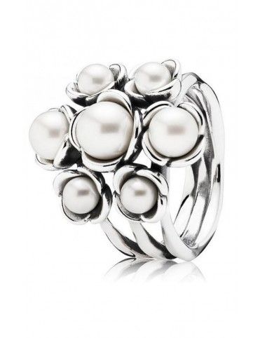 Anillo Pandora Plata y perlas 190887P-54