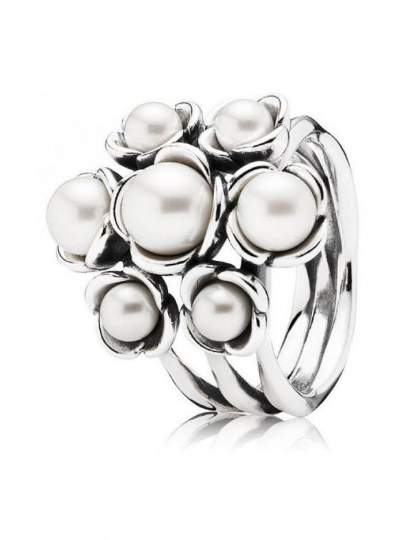 Anillo Pandora Plata y perlas 190887P-54