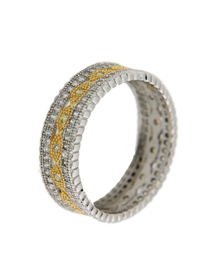 ANILLO SORTIJA PLATA BICOLOR MRJY MUJER GR00768B