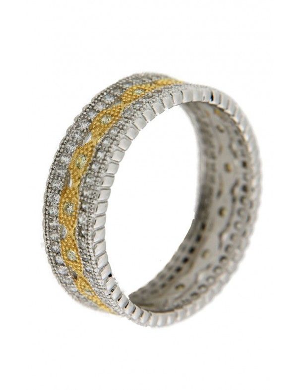 ANILLO SORTIJA PLATA BICOLOR MRJY MUJER GR00768B