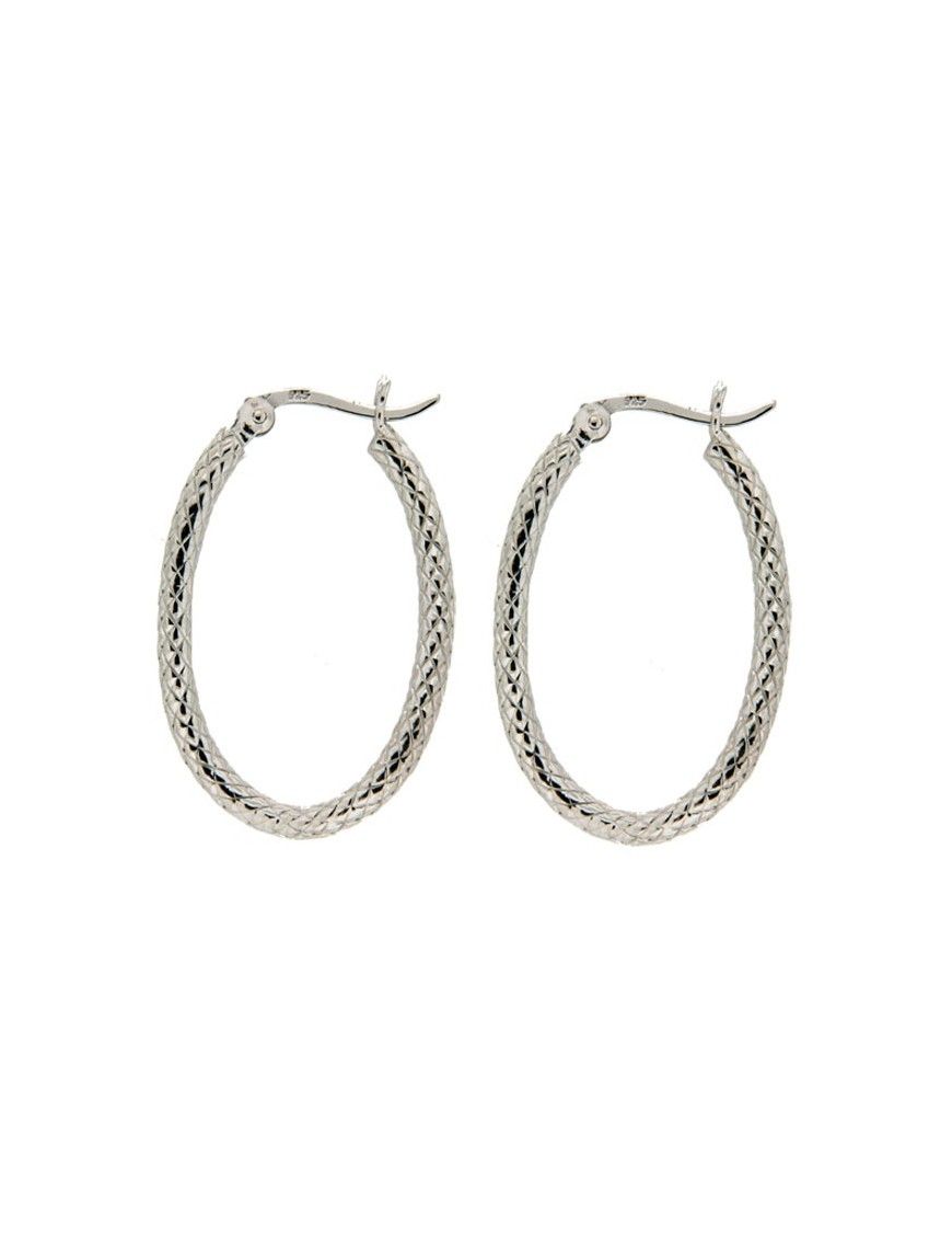 PENDIENTES MRJY PLATA ARO OVALADO  E2089-EC