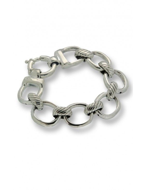 PULSERA MRJY PLATA ESLABONES MUJER B B008/KFB396
