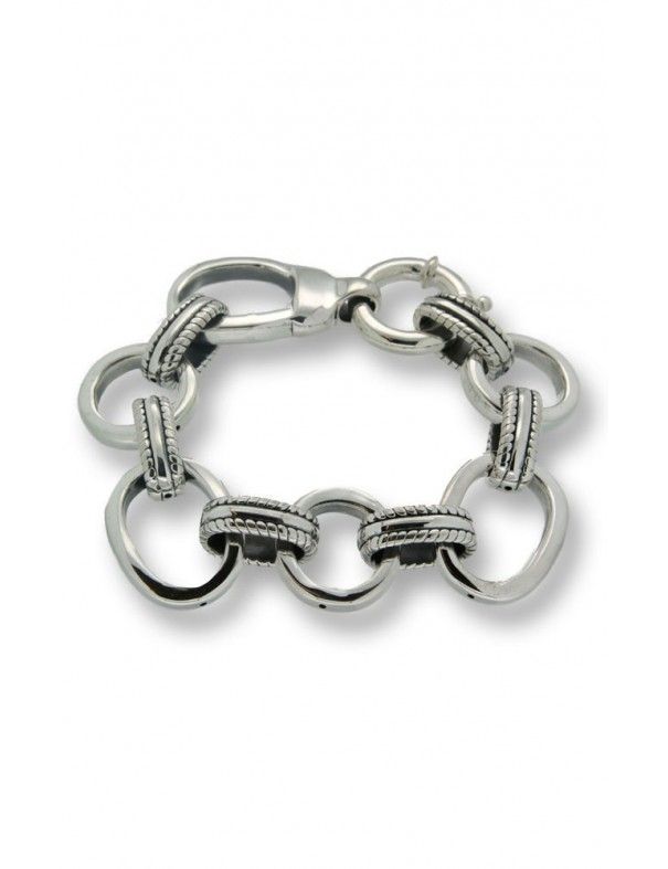 PULSERA MRJY PLATA ESLABONES MUJER B B002/KFB273