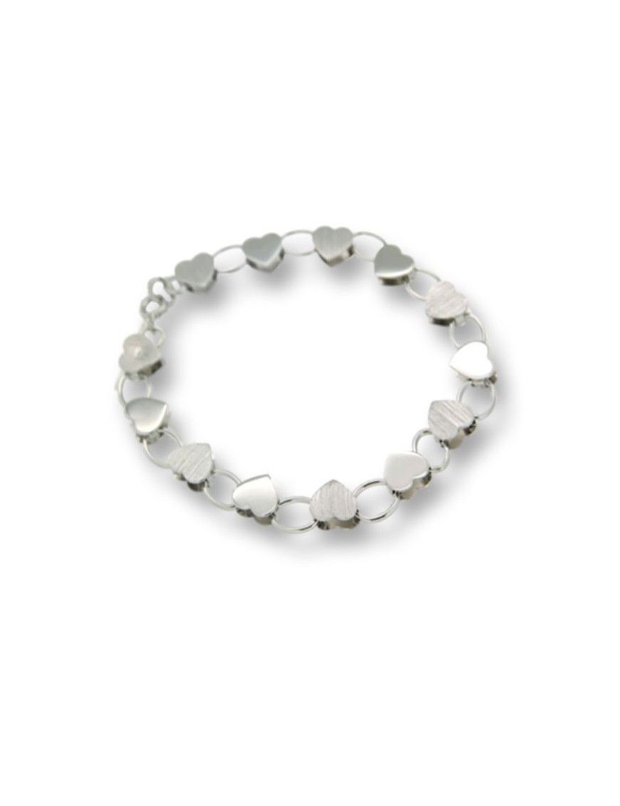 PULSERA MRJY PLATA MUJER B0419-HEART