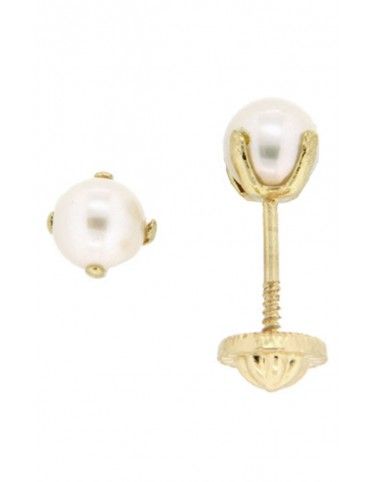 PENDIENTES MRJY ORO 18 KT NIÑA 1052-P/A/PE