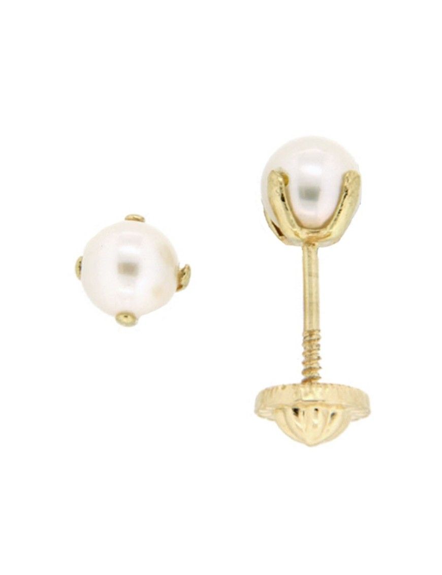 PENDIENTES MRJY ORO 18 KT NIÑA 1052-P/A/PE