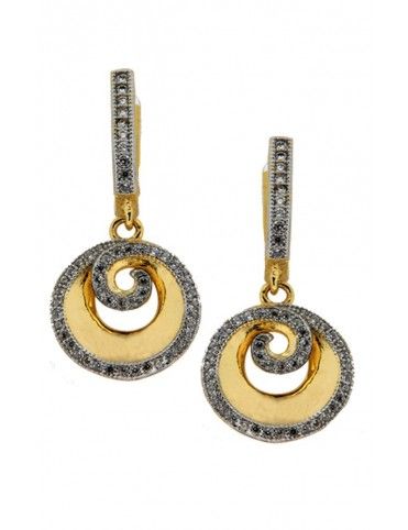 PENDIENTES MRJY PLATA DORADA MUJER GE10492A