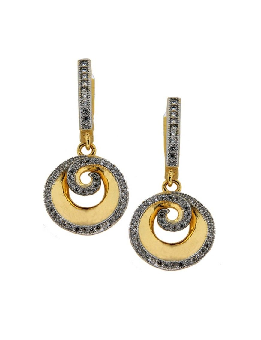 PENDIENTES MRJY PLATA DORADA MUJER GE10492A