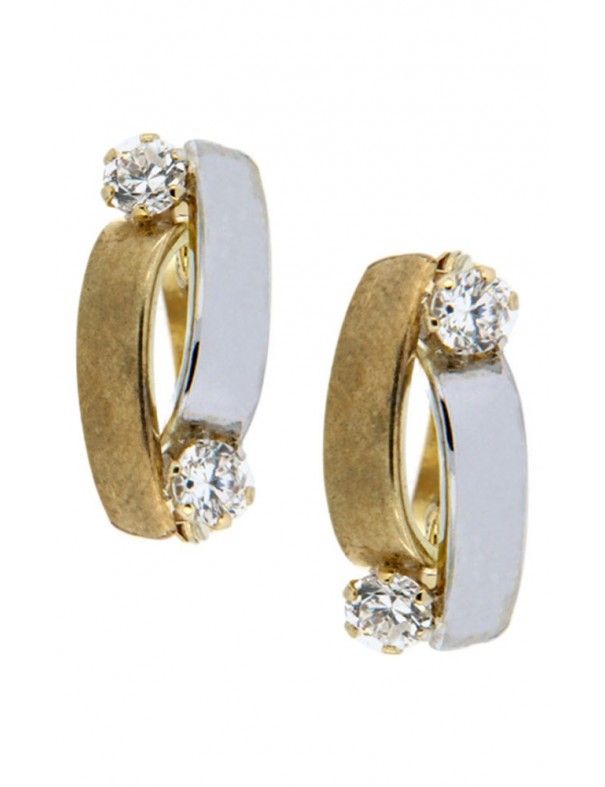 PENDIENTES MRJY ORO BICOLOR 9K MUJER 0510403