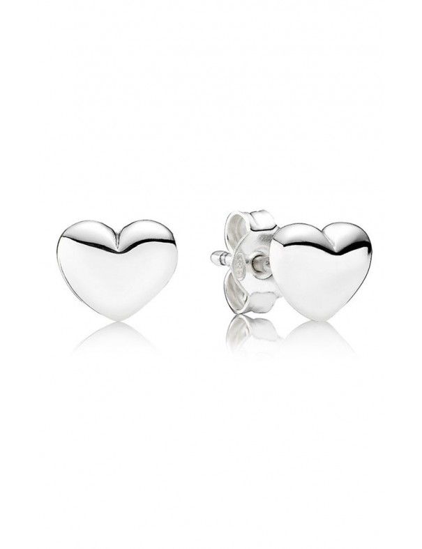 PENDIENTES PANDORA PLATA CORAZONES 290550