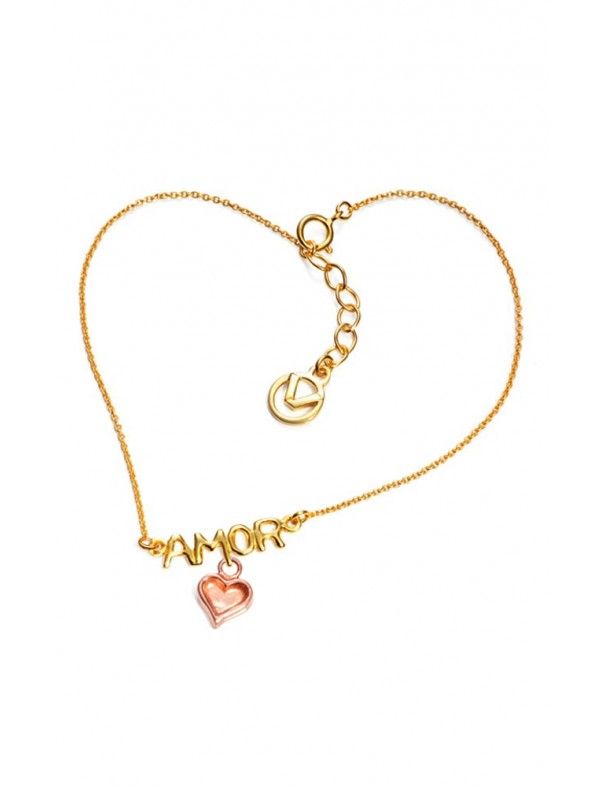 PULSERA VICEROY PLATA CHAPADA EN ORO 4037P100-90