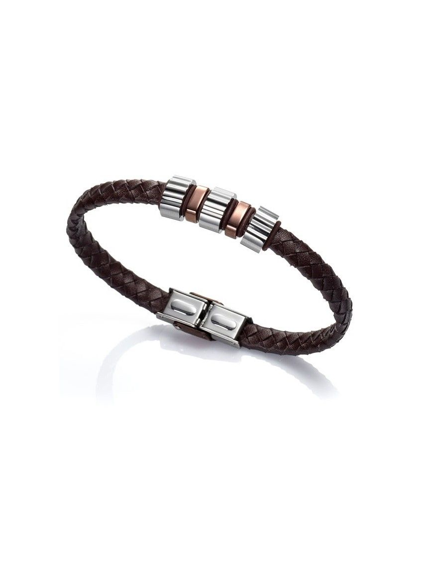 PULSERA VICEROY ACERO IP MARRÓN 6189P09011