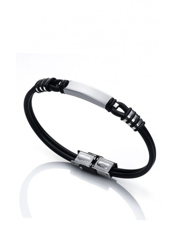 PULSERA VICEROY ACERO Y CAUCHO HOMBRE 6187P09010