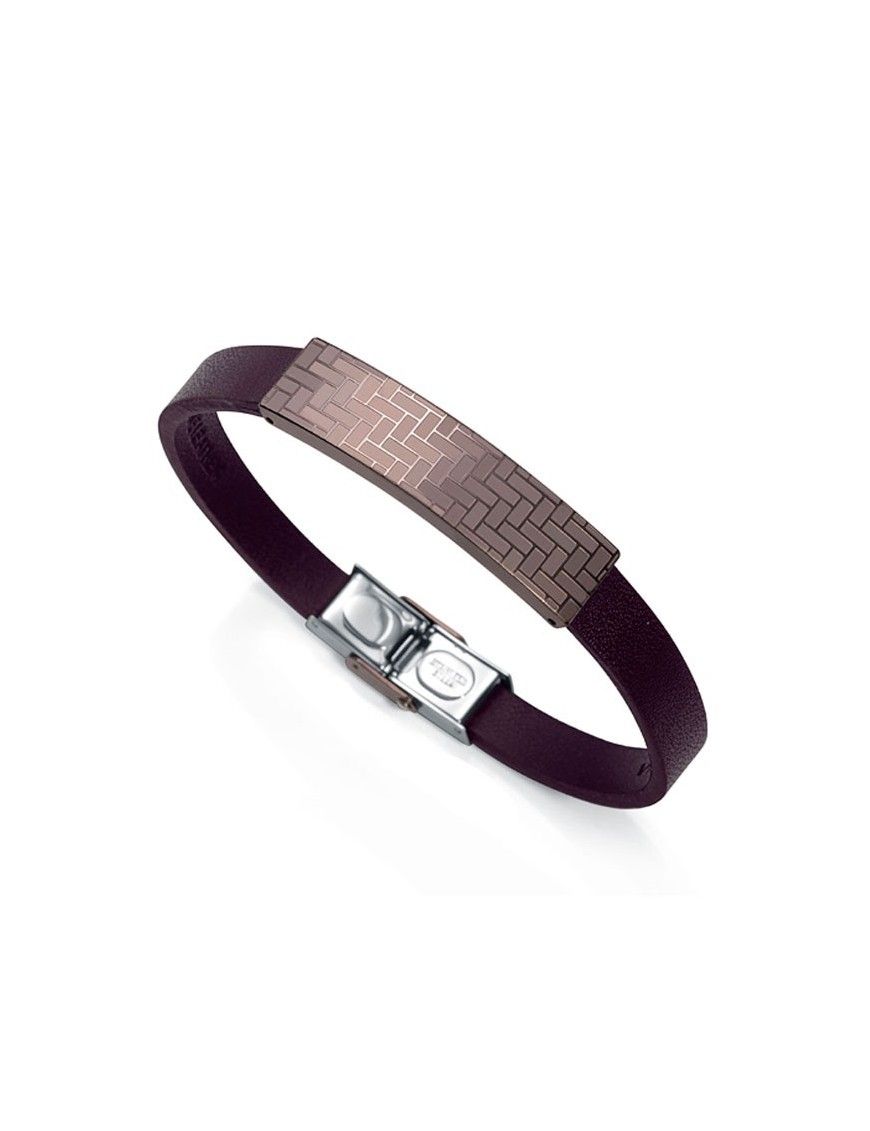 PULSERA VICEROY ACERO MARRON HOMBRE 2228P01011
