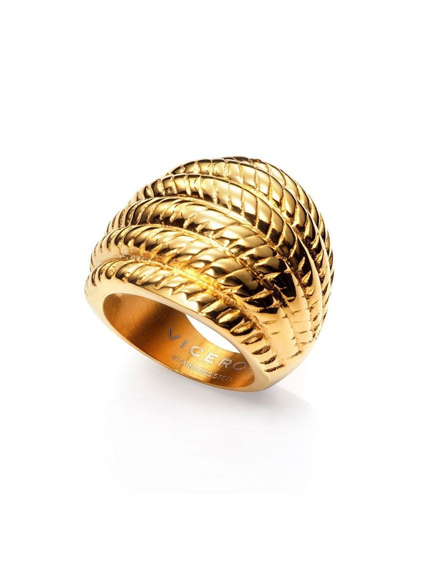 ANILLO VICEROY ACERO IP DORADO 6196A01612
