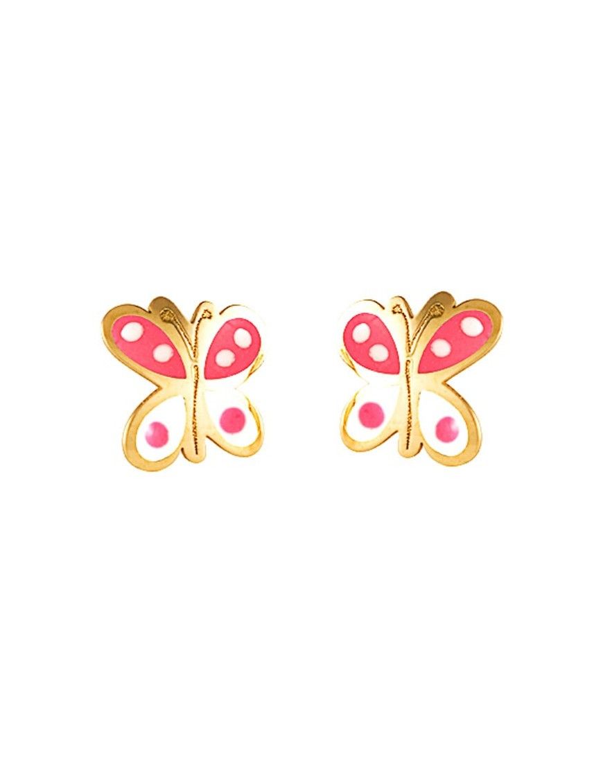PENDIENTES ORO 18 KT ESMALTE NIÑA 9AP72/RB