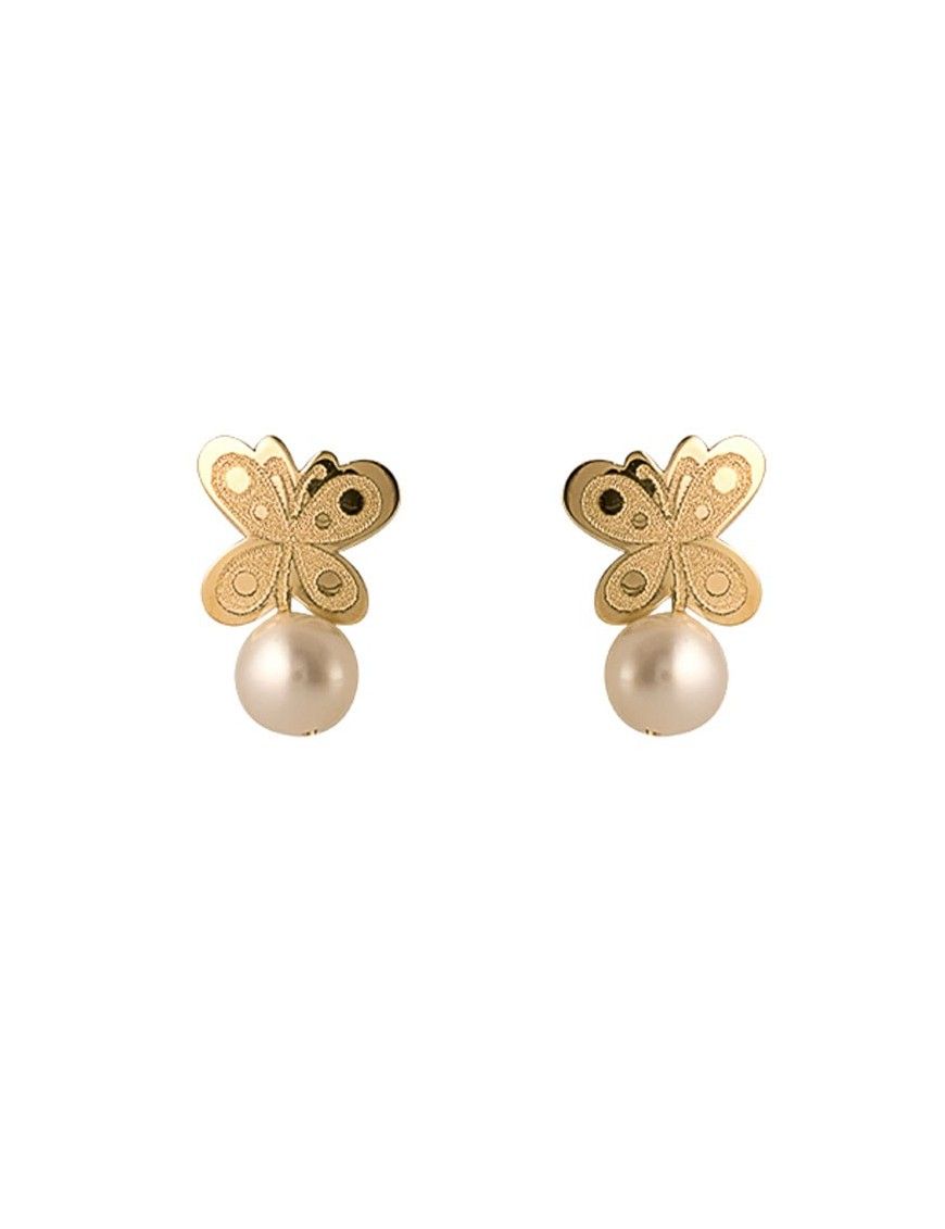 PENDIENTES ORO 18 KT PERLA 7AP701/1P