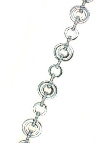 PULSERA PLATA CIRCONITAS BL9146