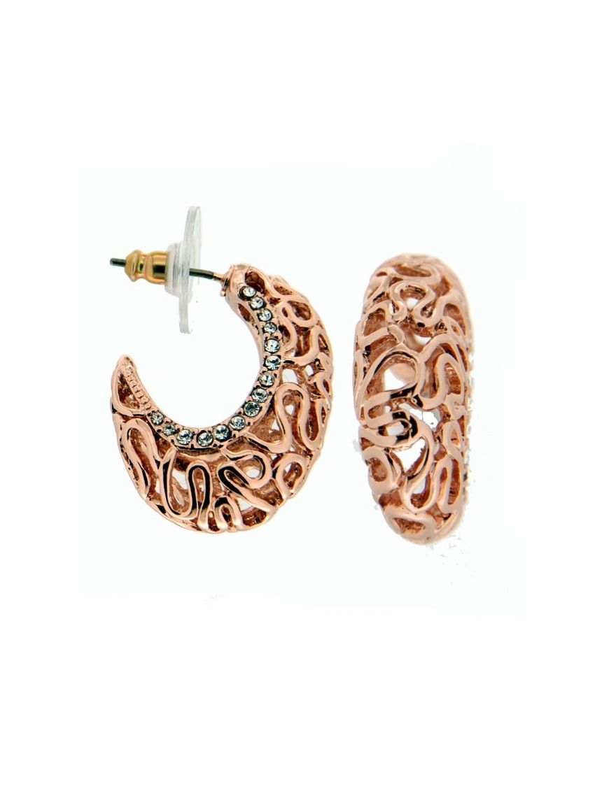 PENDIETES METAL CHAPADO MUJER MS06085E-RG-B