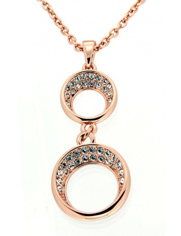 COLLAR METAL CHAPADO MUJER MS05930N-RG-B