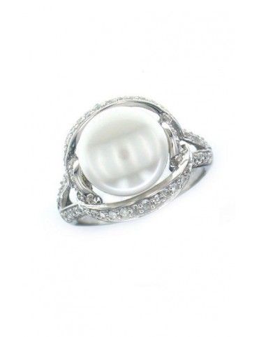 ANILLO SORTIJA PLATA CIRCONITAS PERLA RS4292PE